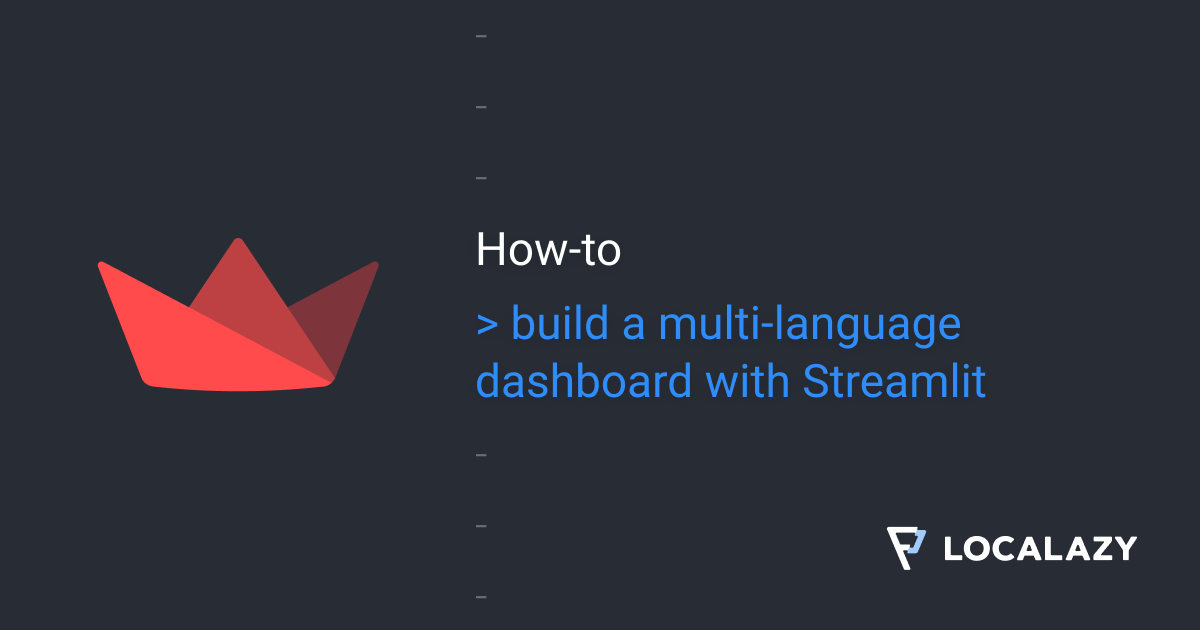 How to build a multi-language dashboard with Streamlit