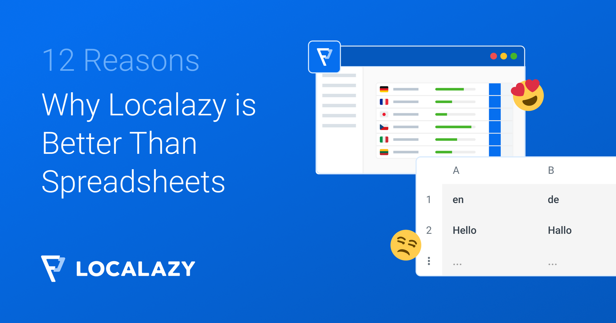 12 Reasons Why Localazy is Better Than Spreadsheets for Localization Projects